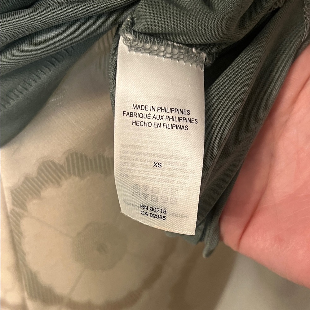 Lucky Brand Sage Green Short Sleeve Scoop Neck Tee - Picture 3 of 5
